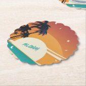 Hawaiisch/Aloha/Tropical/Strand Untersetzer (angewinkelt)