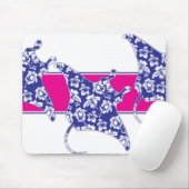 Hawaiisch-Blume-Manta-Rays Mousepad (Mit Mouse)