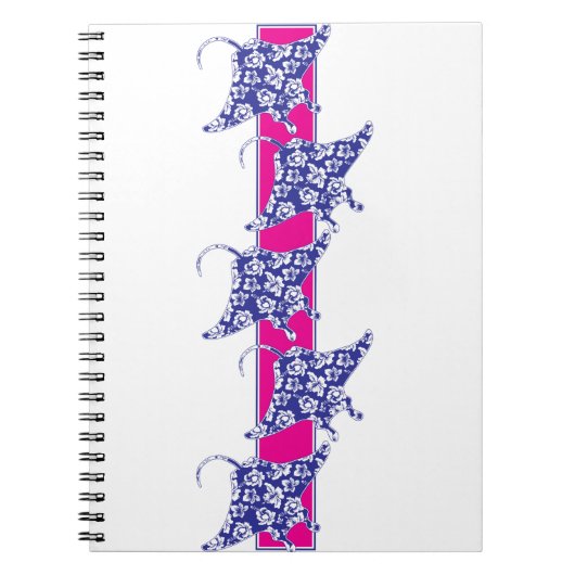 Hawaiisch-Blume-Manta-Rays Notizblock (Vorderseite)