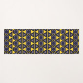 Hawaiisch-Gelbe Dreiecke Yogamatte (Vorderseite (Horizontal))