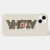 Hawaiisch-Polynesischer Aloha Bamboo Look Case-Mate iPhone Hülle (Rückseite (Horizontal))