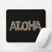 Hawaiisch-Polynesischer Aloha Bamboo Look Mousepad (Mit Mouse)