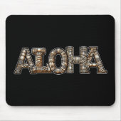 Hawaiisch-Polynesischer Aloha Bamboo Look Mousepad (Vorne)