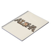 Hawaiisch-Polynesischer Aloha Bamboo Look Notizblock (Linke Seite)