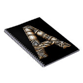 Hawaiisch-Polynesischer Aloha Letter A Custom Init Notizblock (Rechte Seite)