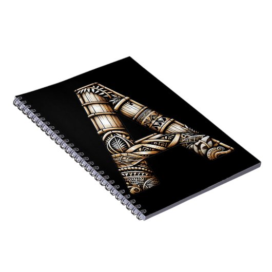 Hawaiisch-Polynesischer Aloha Letter A Custom Init Notizblock (Rechte Seite)