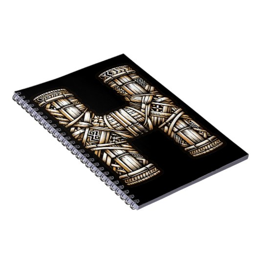 Hawaiisch-Polynesischer Aloha Letter H Custom Init Notizblock (Rechte Seite)