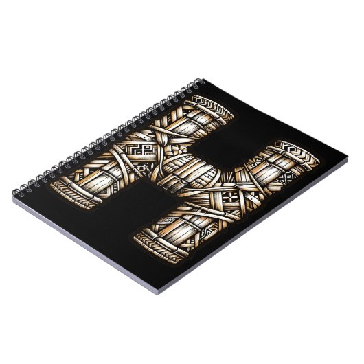 Hawaiisch-Polynesischer Aloha Letter H Custom Init Notizblock (Linke Seite)