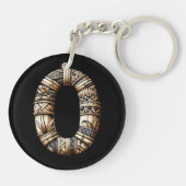 Hawaiisch-Polynesischer Aloha Letter O Custom Init Schlüsselanhänger (Rückseite)