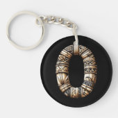 Hawaiisch-Polynesischer Aloha Letter O Custom Init Schlüsselanhänger (Vorderseite)