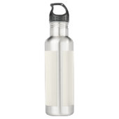 Hawaiisch/Regenbogen/Palmen Santa Edelstahlflasche (Rückseite)