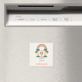 Hawaiisch/Regenbogen/Palmen Santa Magnet (In Situ (Geschirrspüler))