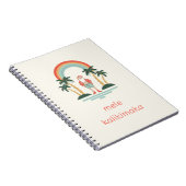 Hawaiisch/Regenbogen/Palmen Santa Notizblock (Rechte Seite)
