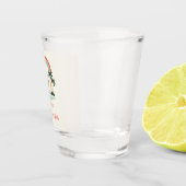 Hawaiisch/Regenbogen/Palmen Santa Schnapsglas (Rechts)