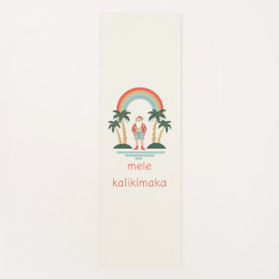 Hawaiisch/Regenbogen/Palmen Santa Yogamatte