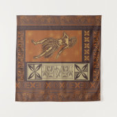 Hawaiisch - Samoan Hula Tapa Board Print Wandteppich (Vorderseite (Horizontal))