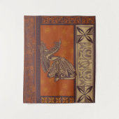 Hawaiisch - Samoan - Polynesischer Hula-Tänzer Wandteppich (Vorderseite)