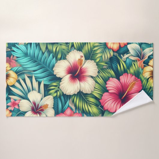 Hawaiisch/tropisch Badehandtuch (Badehandtuch)