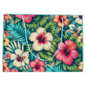 Hawaiisch/tropisch Große Geschenktüte (Rückseite)