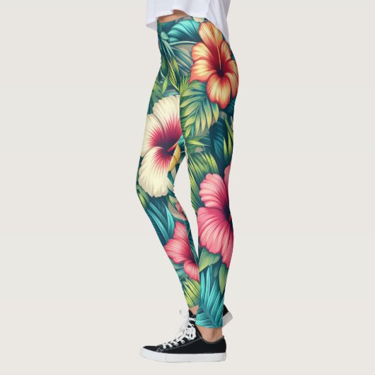 Hawaiisch/tropisch Leggings (Links)