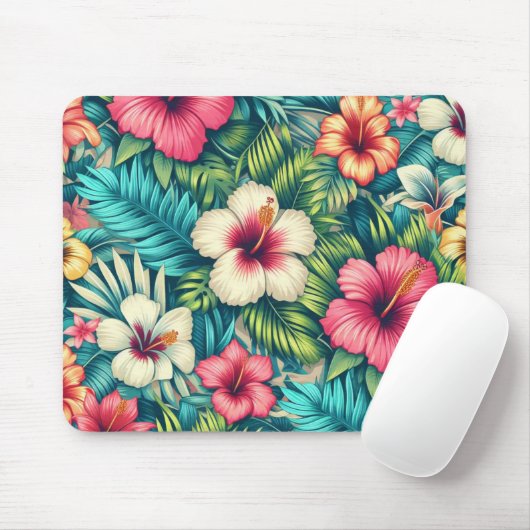 Hawaiisch/tropisch Mousepad (Mit Mouse)