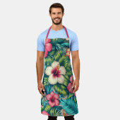Hawaiisch/tropisch Schürze (Getragen)