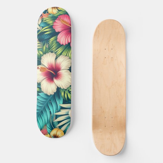Hawaiisch/tropisch Skateboard (Vorderseite)