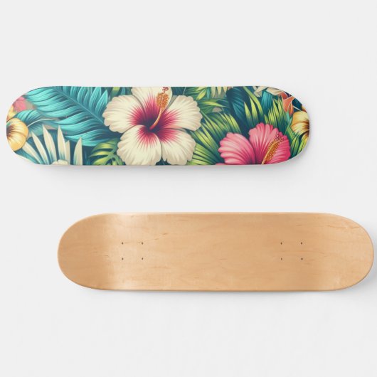 Hawaiisch/tropisch Skateboard (Horizontal)
