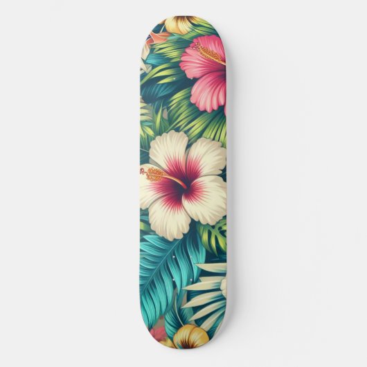 Hawaiisch/tropisch Skateboard (Vorderseite)