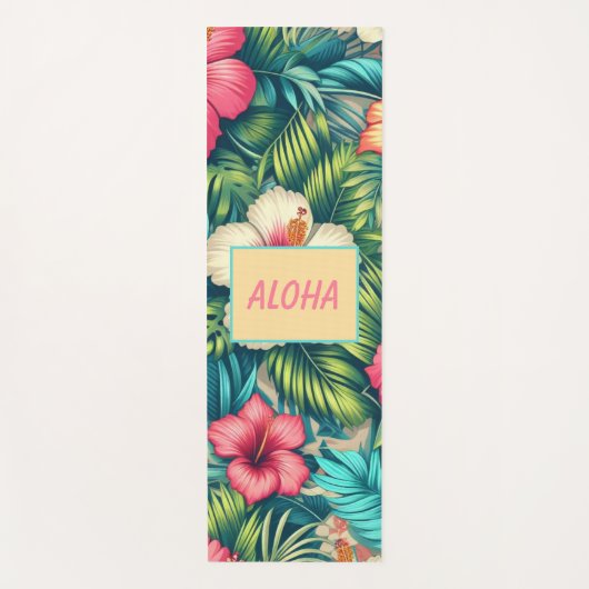 Hawaiisch/tropisch Yogamatte (Vorderseite)