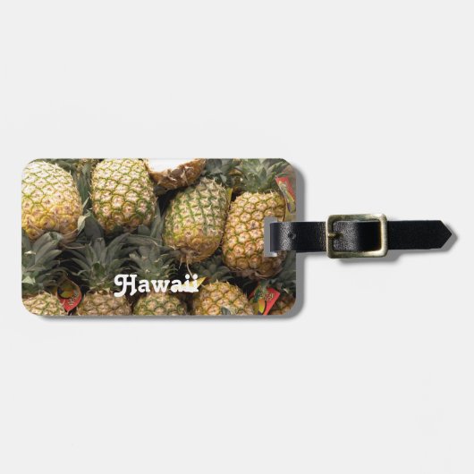 Hawaiische Ananas Gepäckanhänger (Vorderseite horizontal)