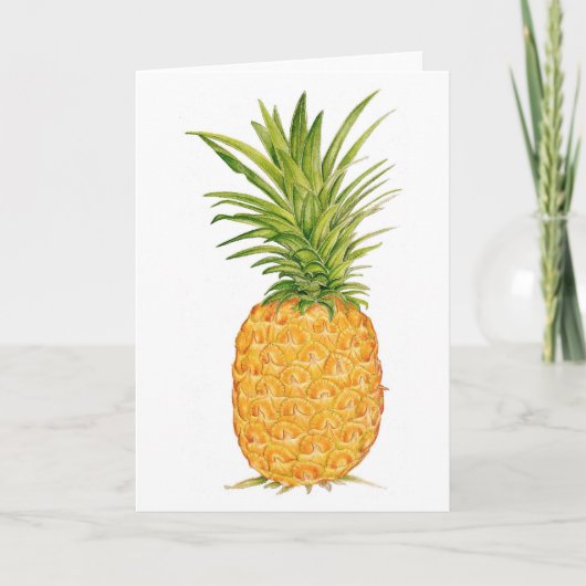 Hawaiische Ananas Karte (Vorderseite)