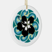Hawaiische Blume Keramikornament (Rechts)