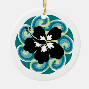 Hawaiische Blume Keramikornament