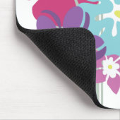 Hawaiische Blumen Mousepad (Ecke)