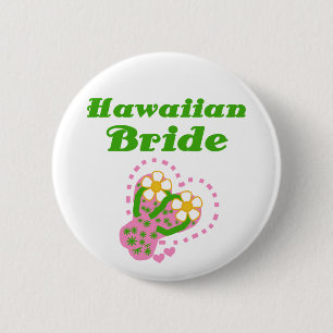 Hawaiische Braut Button
