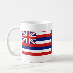 Hawaiische Flagge + Karten-Tasse Kaffeetasse
