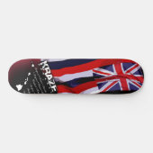 Hawaiische Flagge Skateboard (Horizontal)