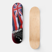 Hawaiische Flagge Skateboard (Vorderseite)