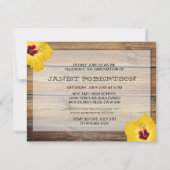 Hawaiische Foto-Abschluss-Einladung Einladung (Rückseite)