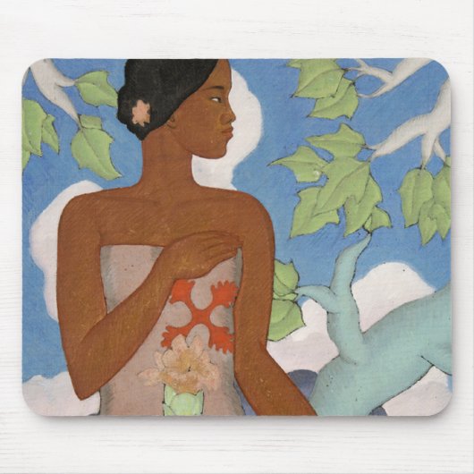 "Hawaiische Frau" - Arman Manookian Mousepad (Vorne)
