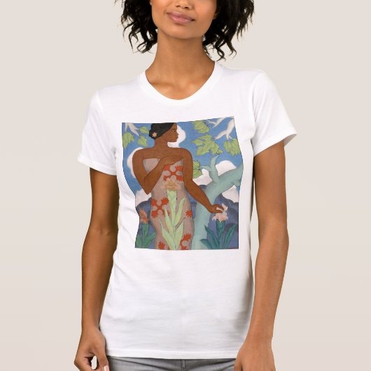 "Hawaiische Frau" - Arman Manookian T - Shirt (Vorderseite)