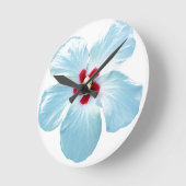Hawaiische Hibiskus-Blume Runde Wanduhr (Winkel)