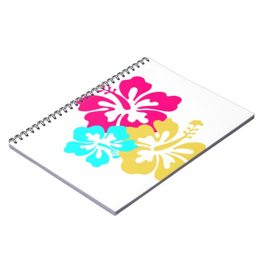 Hawaiische Hibiskus-Blumen Notizblock (Linke Seite)