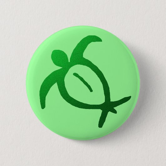 Hawaiische Honu Petroglyphe - Knopf Button (Vorderseite)