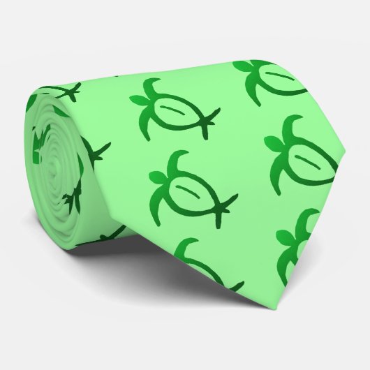 Hawaiische Honu Petroglyphe - Krawatte (Gerollt)