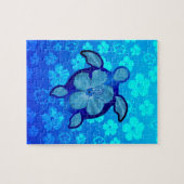 Hawaiische Honu Schildkröte und Hibiskus Puzzle (Horizontal)