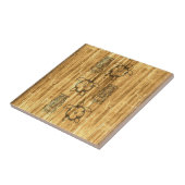 Hawaiische Honu und Tiki Maske Fliese (Seite)