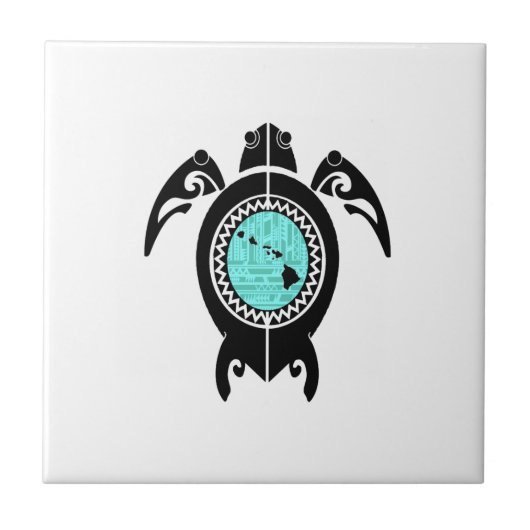 HAWAIISCHE INSEL-FLUSS FLIESE (Vorderseite)