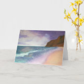 Hawaiische Insel-Gruß-Karte Karte (Gelbe Blume)